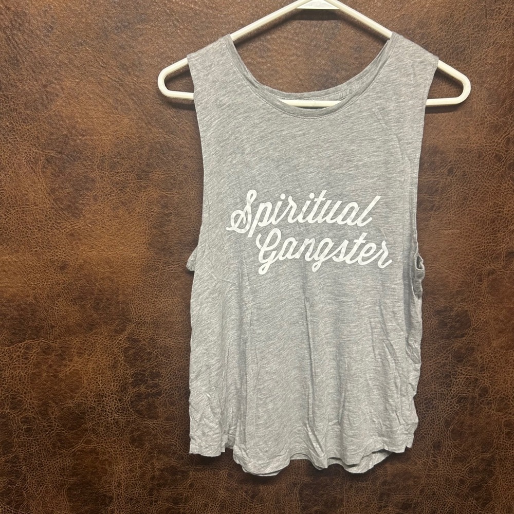 Spiritual Gangser Medium Grey Muscle Tank Top Yoga